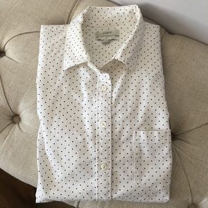 Jcrew polka dot button down